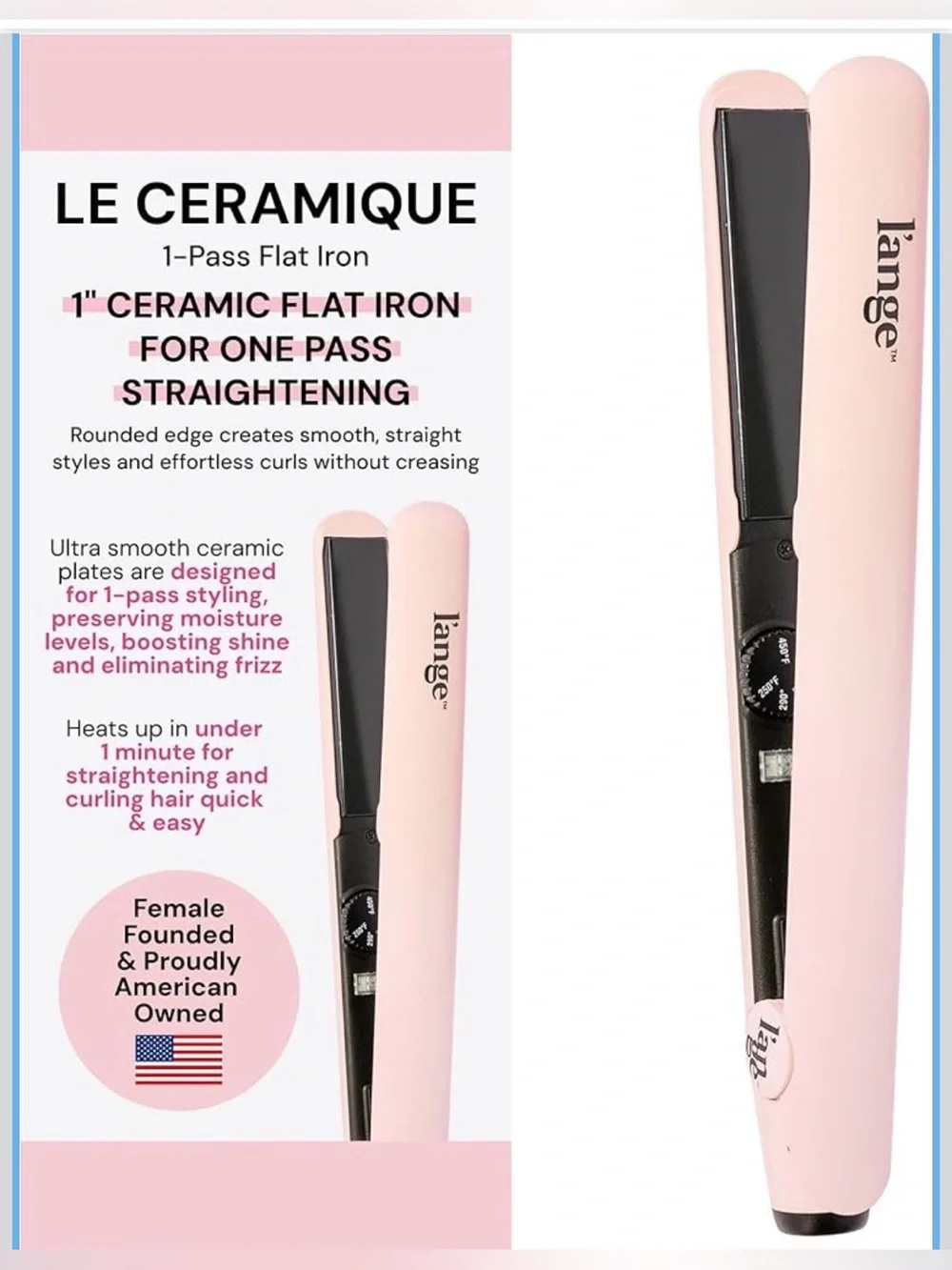 Le Ceramique flat iron & hair bundle products  NWT